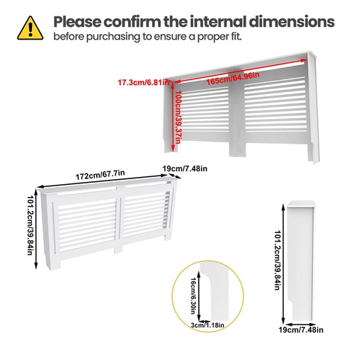 Extra tall radiator cover 92cm - tall,