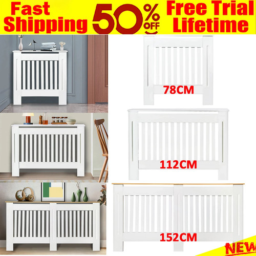 White radiator cover cabinet - radiator,