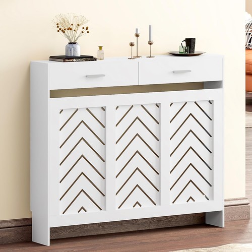 Radiator cover with drawers - with,