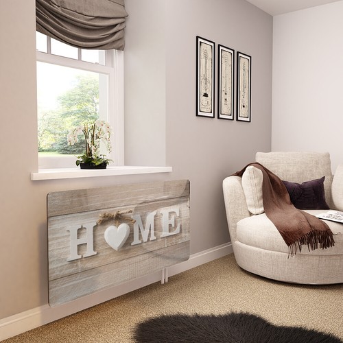 Glass radiator cover printed - radiator,
