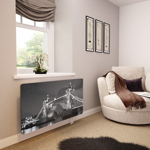 Glass radiator cover printed - radiator,