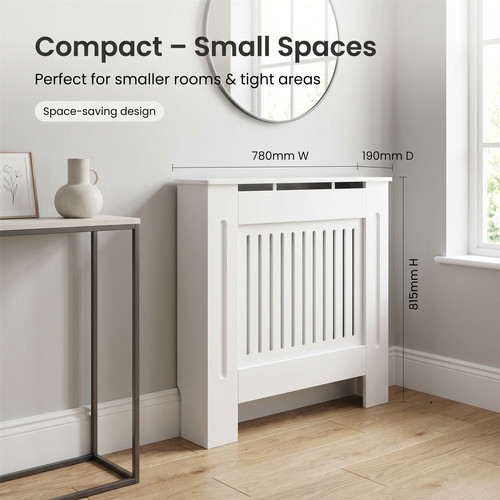 White radiator cover - radiator,