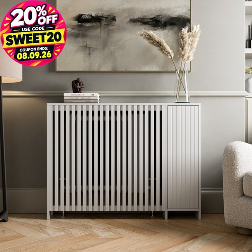 Radiator cover white modern - cover,