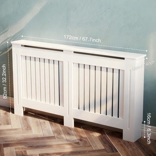 White radiator cover modern - cover,