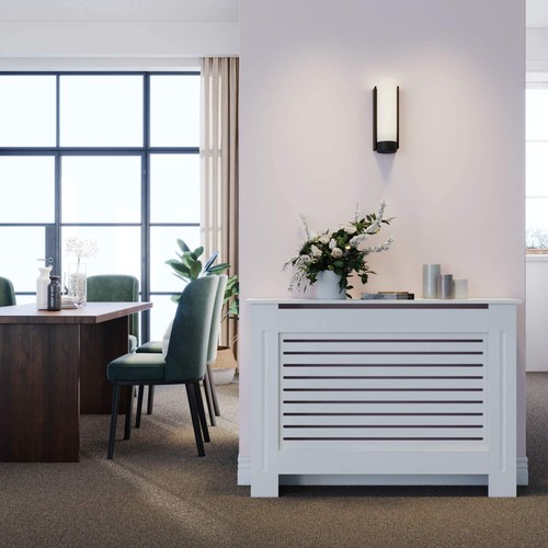 White radiator cover cabinet - white,