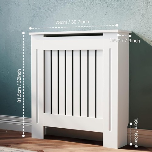 White radiator cover - cover, modern
