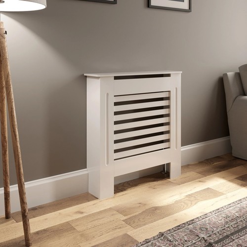 Radiator cover small white - cover,