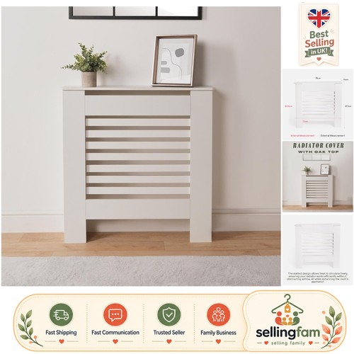 Compact white mdf radiator - white,