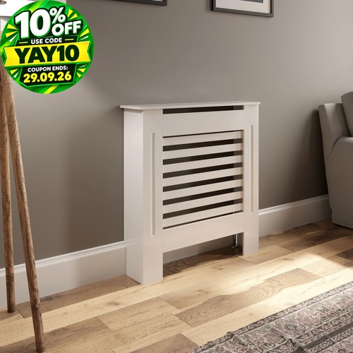 Radiator cover small white - small,