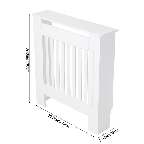White radiator cover mdf small - white,