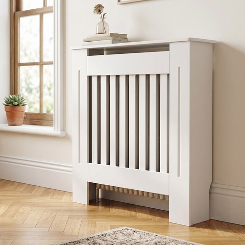 White radiator cover mdf small - mdf,