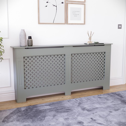 White radiator cover mdf - white,