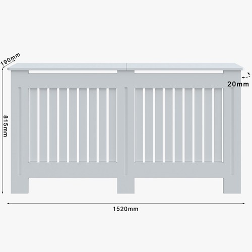 Radiator cover white painted - radiator,
