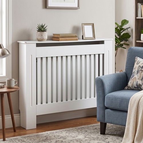 White radiator cover mdf small - radiator,
