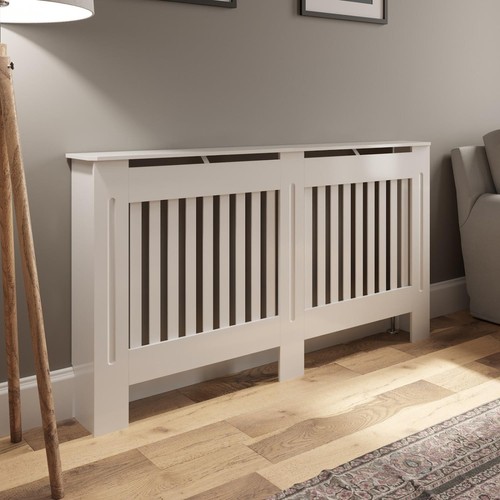 White radiator cover grill - radiator,