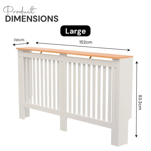 White radiator cover mdf small - radiator,