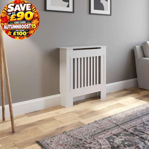 Radiator cover small white - -,