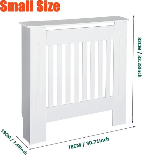 White radiator cover - white,