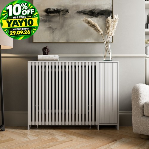 Radiator cover white modern - cover,