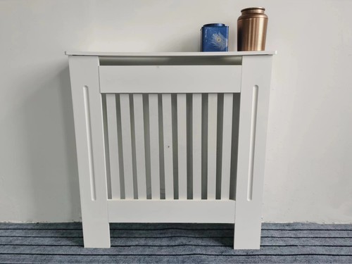 White wood radiator cover mdf - white,